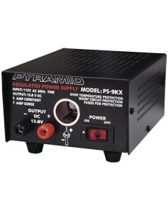Pyramid Car Audio PS9KX Power Supply (70 Watts Input, 5 Amps Constant)